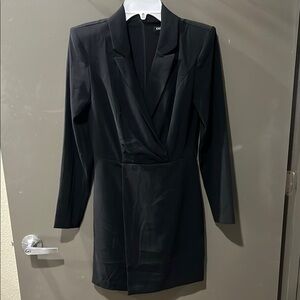Express Black Long Sleeve Dress